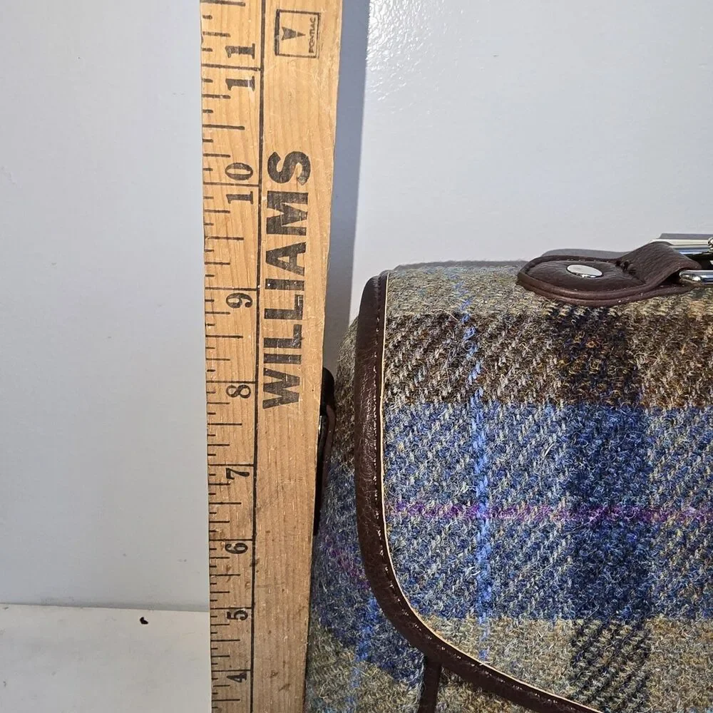 Harris Tweed Satchel Bag Wool - Calder Glen Appin Of Scotland Col58